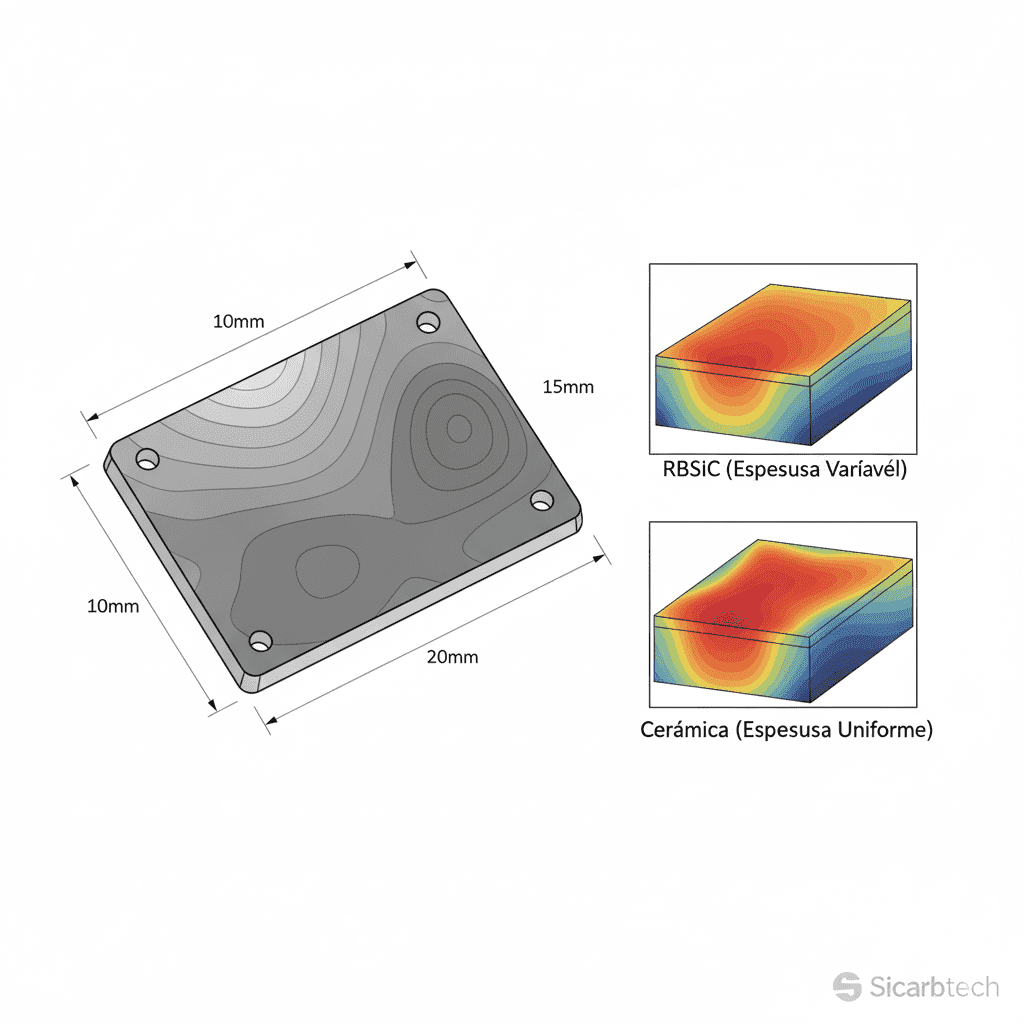 Custom RBSiC Plates with Variable Thickness for Industrial Use