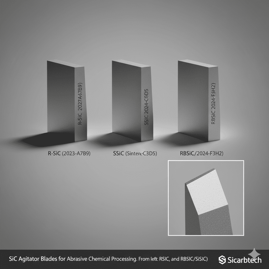 OEM SiC Agitator Blades for Industrial Mixing Applications
