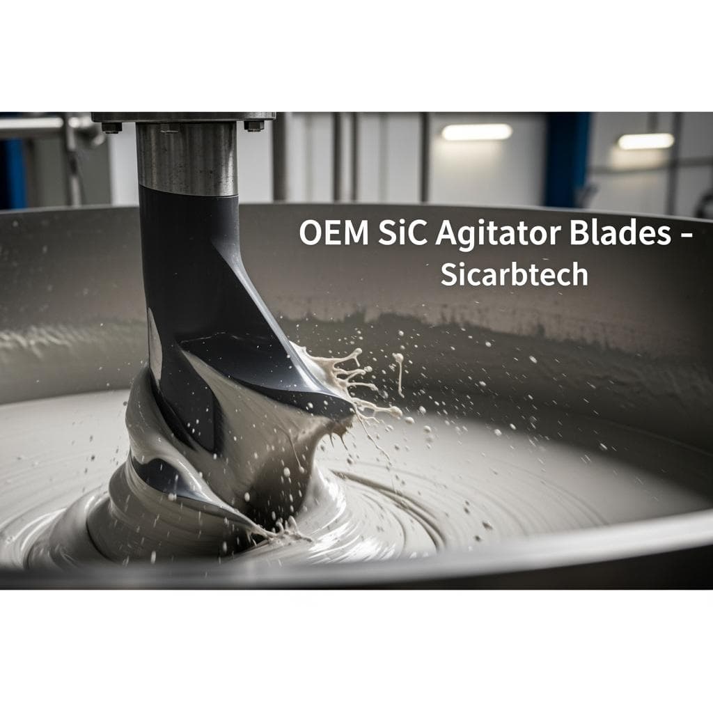 OEM SiC Agitator Blades for Industrial Mixing Applications