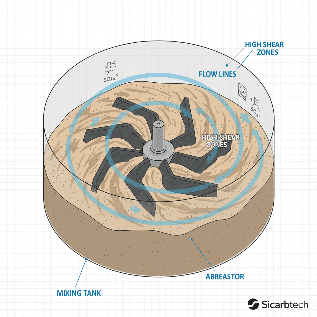 OEM SiC Agitator Blades for Industrial Mixing Applications