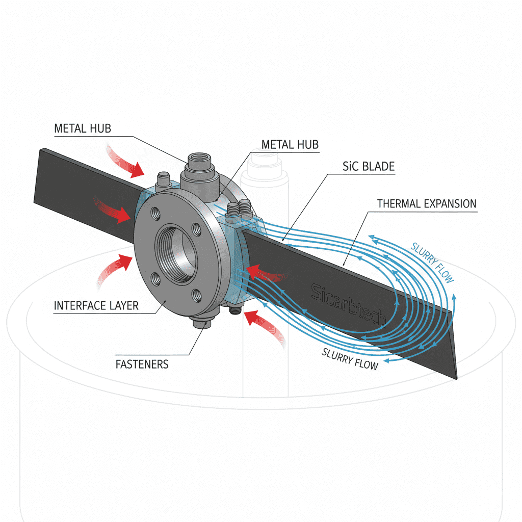 Custom Silicon Carbide Agitators for Abrasive Slurry Environments